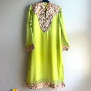 Pistachio Green 3-Piece Georgette Suit | Brand New | ID#5